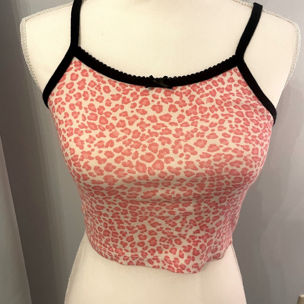 Brandy Melville Pink cheetah tank